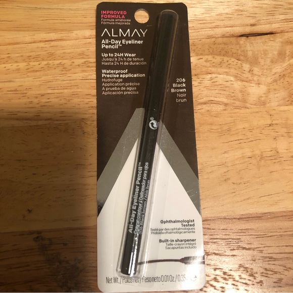 Almay All-Day Eyeliner Pencil 206 Black Brown Color - Picture 1 of 5